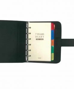 Θήκη για organizer από μαύρη δερματίνη 19x12εκ.