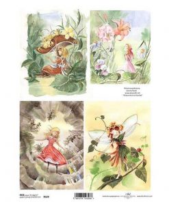 Ριζόχαρτο "fairies" 21x29εκ.   (ITD-R129)