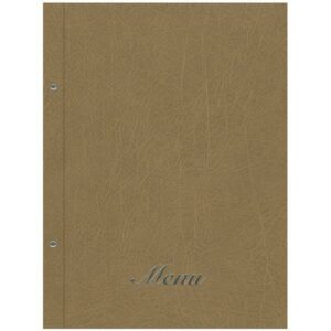 Next μενού εστιατορίου old leather καφέ ανοιχτό με 10 ζελατίνες και βίδες 24x32εκ.