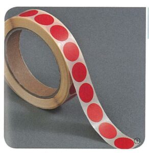 Ετικέτες αυτοκ.στρόγγυλες Ø13mm κόκκινες ρολλό 1000τεμ