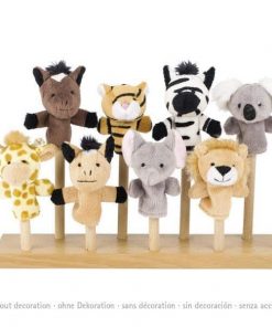 Goki σετ 8 δακτυλοφιγούρες Υ7-8εκ. "ζώα της ζούγκλας".