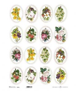 Ριζόχαρτο "bouquets" 42x29.7εκ.   (ITD-R184L)