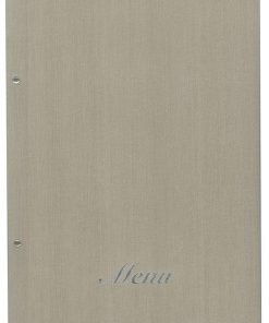 Next μενού εστιατορίου fabric μπεζ 24x32εκ. με 10 ζελατίνες και βίδες
