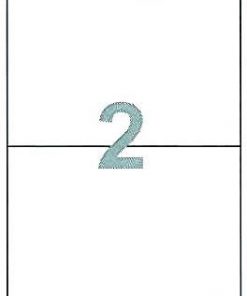 Fleks ετικέτες αυτοκόλλητες λευκές Α4 210x148,1mm 100φ