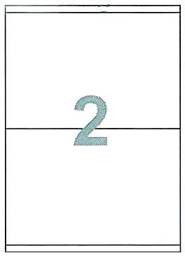 Fleks ετικέτες αυτοκόλλητες λευκές Α4 210x148,1mm 100φ