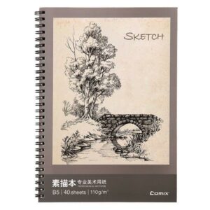 Comix μπλοκ γραμμικού σχεδίου 40 φύλλα χαρτί σαμουά Β5 110γρ. (17,6x25 εκ.)