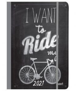 Next ημερολόγιο ACADEMIC+ 9/2023-12/2024 Gallery εβδομαδιαίο flexi 14x21εκ. Riding μαύρο