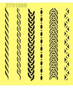 Στένσιλ πλαστικό "Μοτίβο 8" 16x16εκ.  (ST0168B)