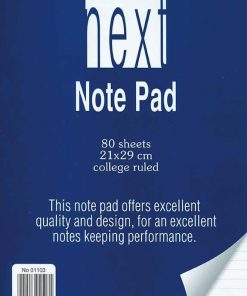 Next μπλοκ ριγέ 14x21εκ. 80φυλ.
