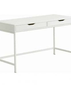 Γραφείο υπολογιστή λευκό Υ76x131.5x60εκ. βάθος