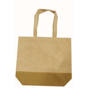 Τσάντα από καμβά και σκληρή βάση από λινάτσα Υ35x41x12εκ.
