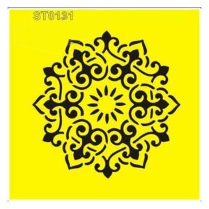 Στένσιλ πλαστικό "Μοτίβο 6" 16x16εκ.  (ST0131A)