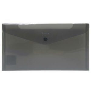 Comix φάκελος κουμπί check size γκρι διάφανο 13,5x25εκ