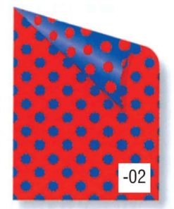 Rainbow χαρτόνι πουά κόκκινο-μπλε 2 όψεων 50x70εκ.