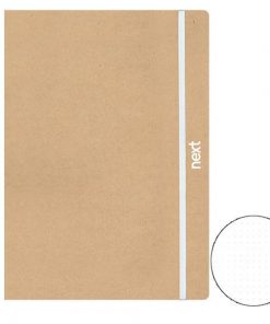 Next eco dots τετράδιο flexi με λάστιχο 17x25εκ. 1θ. 160σελ.