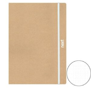 Next eco dots τετράδιο flexi με λάστιχο 17x25εκ. 1θ. 160σελ.