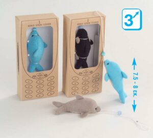 Μπρελόκ για κινητό δελφινάκι 2 σχέδια 7,5-8εκ.