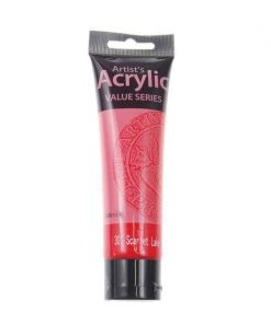 Phoenix ακρυλικό χρώμα 302 scarlet, σωληνάριο 100ml