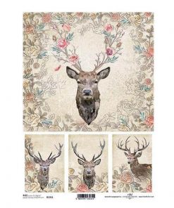 Ριζόχαρτο "deer" 21x29εκ.   (ITD-R1311)