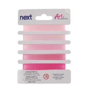 Κορδέλα σατέν ροζ 1εκ. χ 1 μέτρο