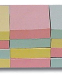 Αυτοκόλλητα χαρτάκια 3 χρώματα παλ 5.1x3.8εκ. 100φ.