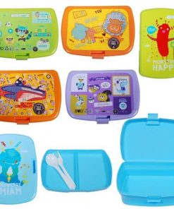 Κουτί φαγητού 6 σχέδια κοκτέηλ 15x10x4εκ.