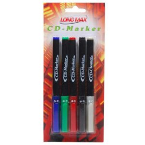 Σετ με 4 ανεξίτηλους μαρκαδόρους - 1 μαρκαδόρο καθαρισμού