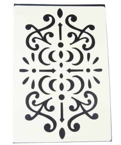 Στένσιλ Α4 απο πολυπροπυλένιο μοτίβο καμπύλες