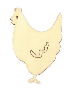 Κότα ξύλινη 8x6x0,3εκ.