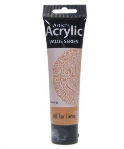 Phoenix ακρυλικό χρώμα 601 raw sienna, σωληνάριο 100ml