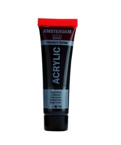 Talens amsterdam ακρυλικό χρώμα 735 oxide black 120ml