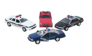 Αυτοκινητάκια αστυνομίας μεταλλικά 13εκ. σε 4 σχέδια