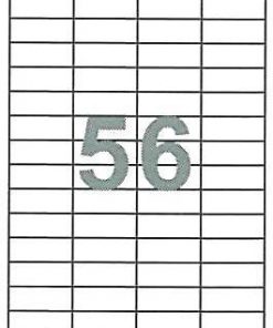 Fleks ετικέτ. αυτοκόλ. λευκές 52.5x21.2mm 56/φ 100φ Α4