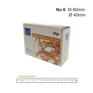 Λάστιχα μονόχρωμα Ø40χιλ. σε σακουλάκι 50γρ.