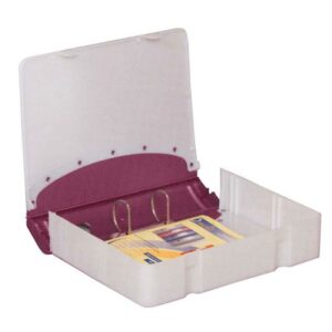 Κλασέρ-κουτί αρχειοθέτ. PP μωβ Υ36x28x7,5εκ.