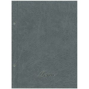 Next μενού εστιατορίου old leather γκρι με 10 ζελατίνες και βίδες 24x32εκ.