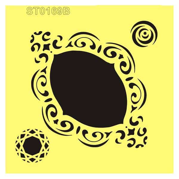 Στένσιλ πλαστικό "Μοτίβο 7" 16x16εκ. (ST0169B)