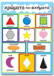 Next εκπαιδευτική αφίσα "Χρώματα και σχήματα" 50x70εκ.
