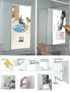 Αυτοκόλλητη θήκη προβολής διάφανη, Α4,κάθετη