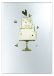 Κάρτα-προσκλητήριο με φάκελο "Τούρτα" 13x18εκ.