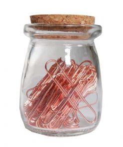 Συνδετήρες Νο 5 ροζ χρυσό 5εκ. 50τεμ.