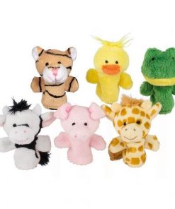 Goki σετ 6 δακτυλοφιγούρες με ζωάκια Υ7εκ.