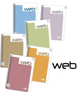 Next web τετράδιο σπιράλ 21x29εκ. 2θεμ.