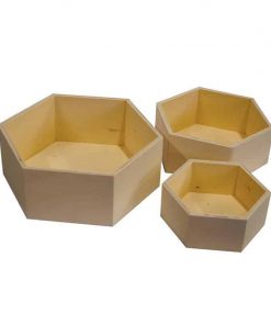 Κουτιά εξάγωνα σετ 3τεμαχίων