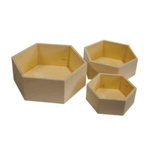 Κουτιά εξάγωνα σετ 3τεμαχίων