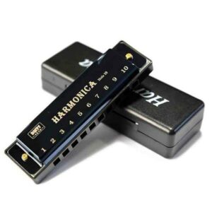 Φυσαρμόνικα μεταλλική με 10 τρύπες 10,5x3εκ.