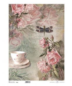 Ριζόχαρτο "roses 1" 42x29.7εκ.   (ITD-R058L)