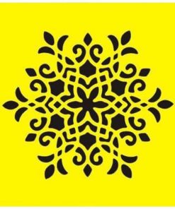 Στένσιλ πλαστικό "Μοτίβο 4" 16x16εκ.  (ST0132)