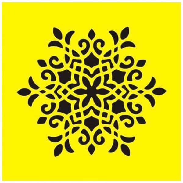 Στένσιλ πλαστικό "Μοτίβο 4" 16x16εκ. (ST0132)