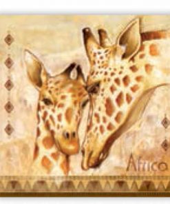 Χαρτοπετσέτες 20τεμ. "καμηλοπάρδαλεις" 33x33εκ. (SLOG 016001)